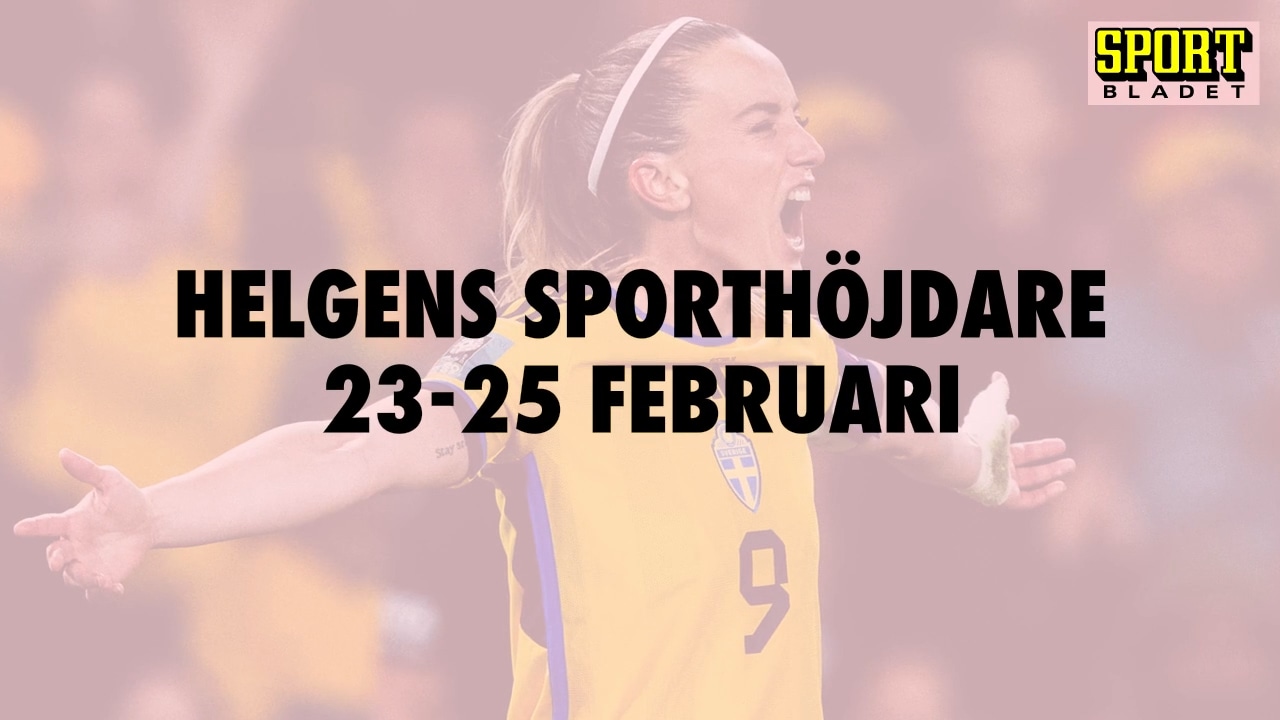 Här är helgens sporthöjdare 23-25 februari