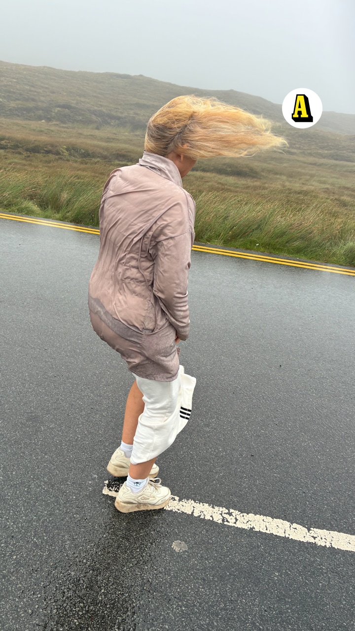 Svenskar mötte Floris i Skottland: ”Höll på att blåsa bort”