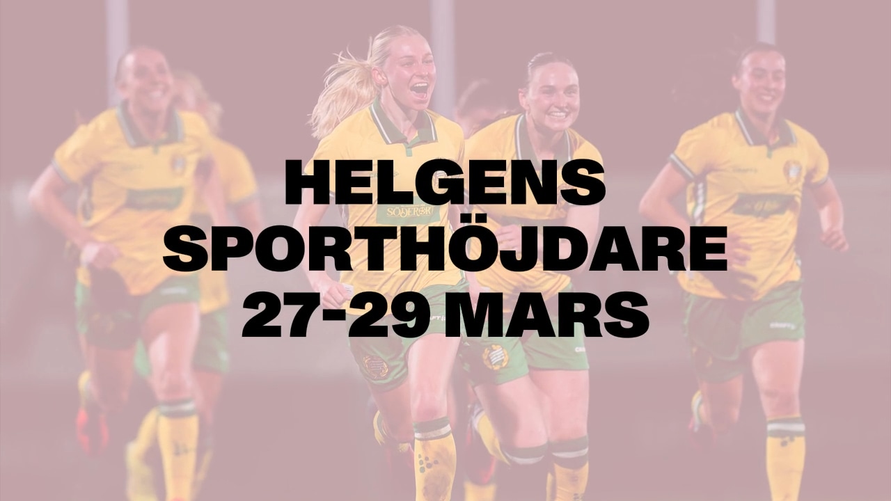 Här är helgens sporthöjdare 27-29 mars
