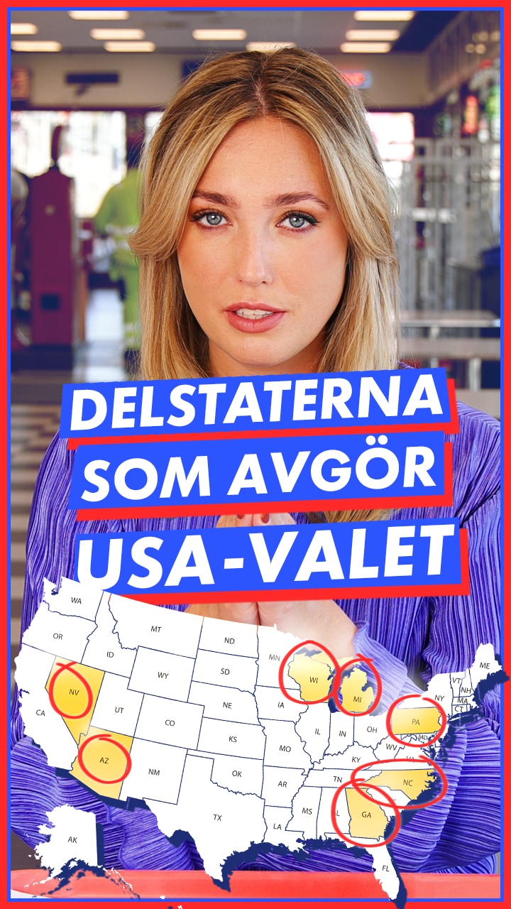 Delstaterna som avgör USA-valet