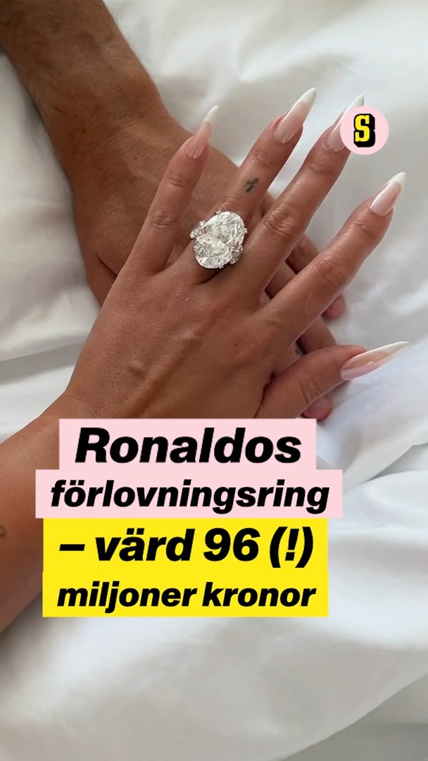 Saftiga prislappen för CR7:s  förlovningsring