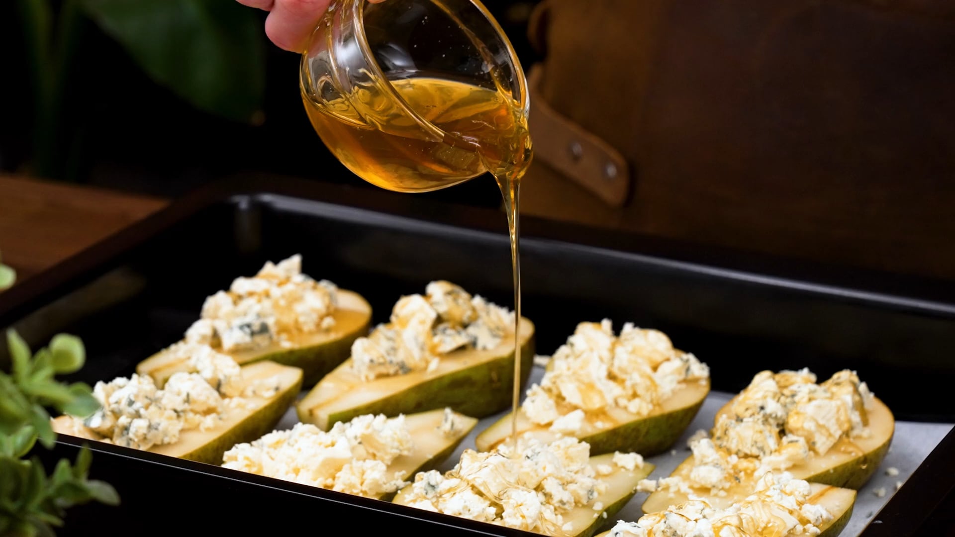 Ugnsbakade päron med ädelost