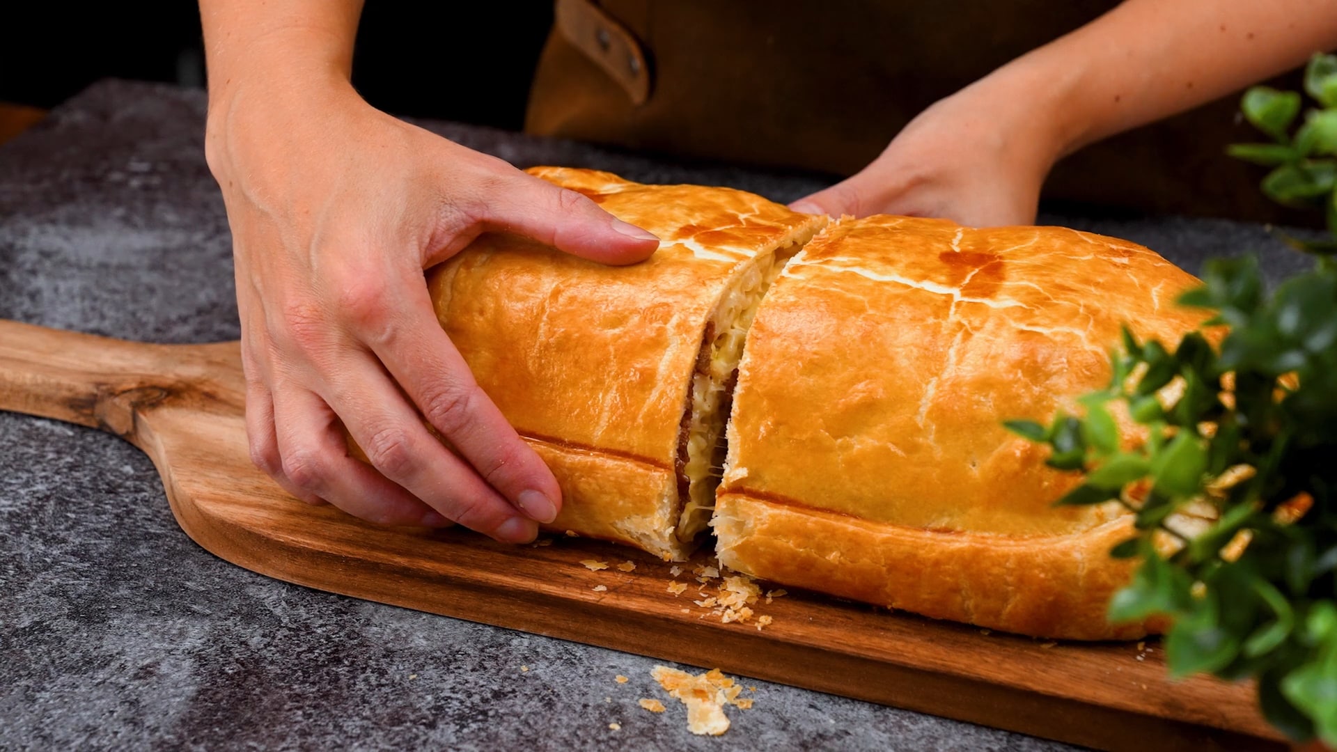 Inbakade makaroner med tre sorters ostar