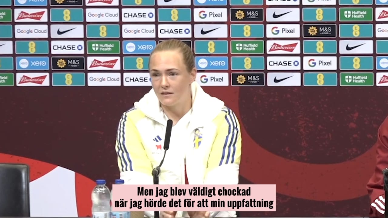 Magdalena Eriksson efter tränarens utspel kring relationer: Chockad