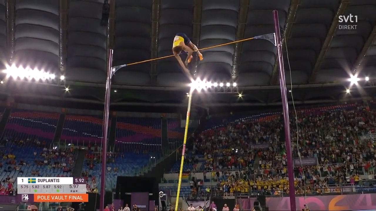 Här tar Mondo Duplantis EM-guld