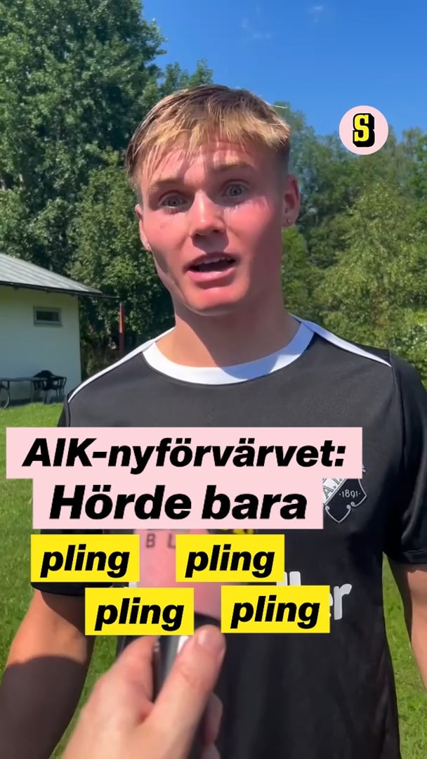 AIK-nyförvärvet: ”Hörde bara pling, pling, pling”