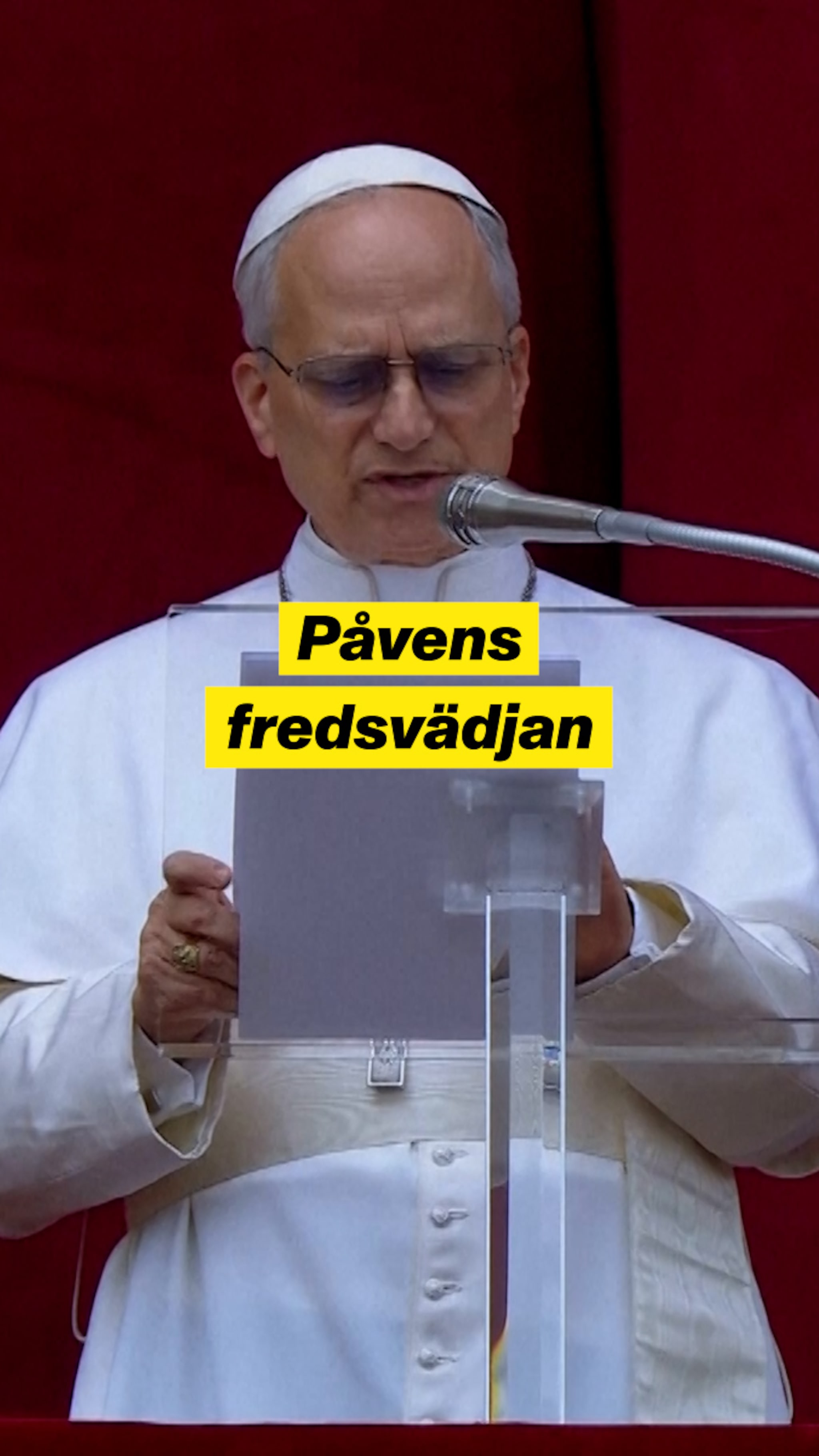 Påvens fredsvädjan till stormakterna: ”Aldrig mer krig!