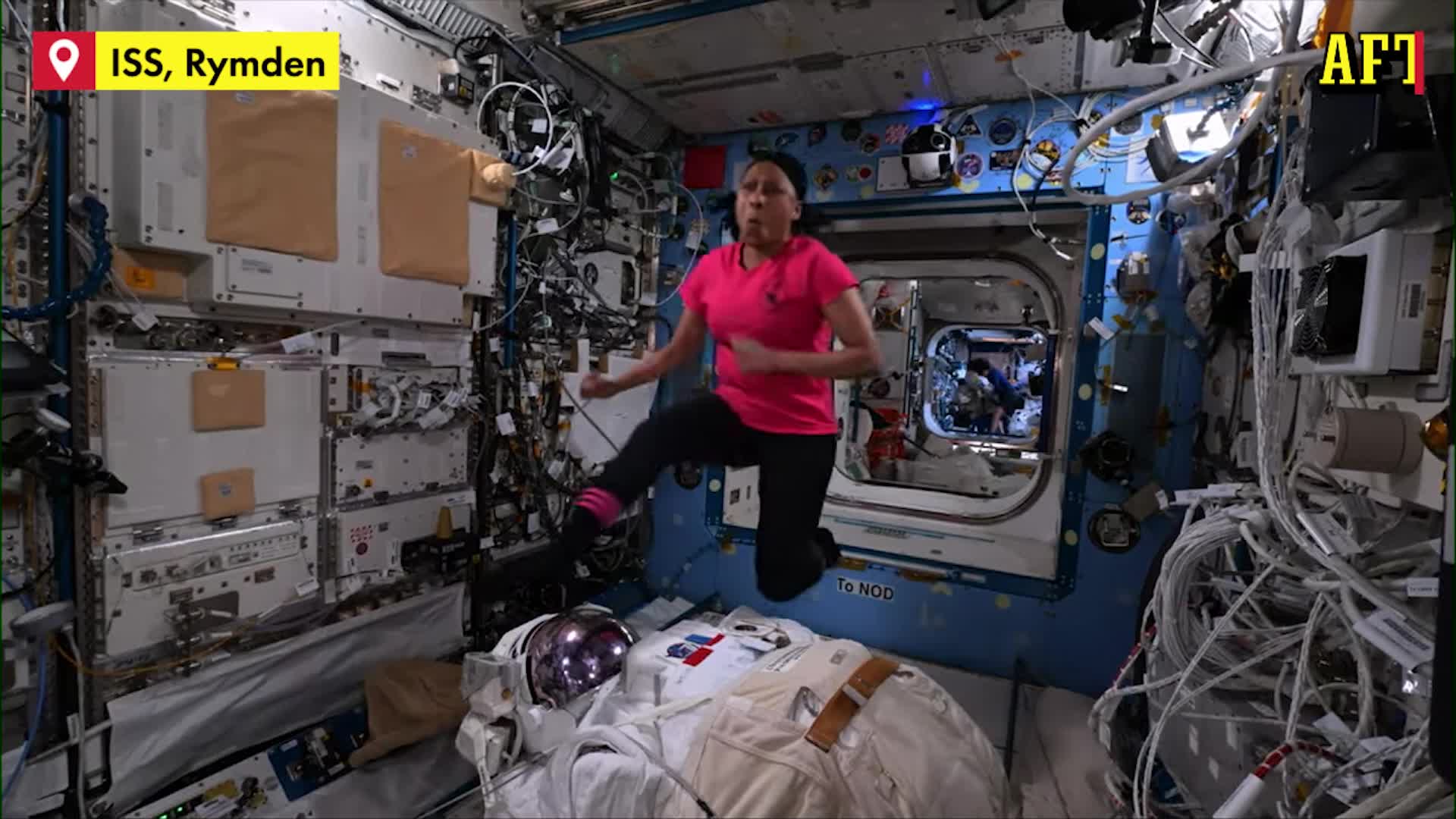 Här kör astronauterna Olympiska spelen i rymden
