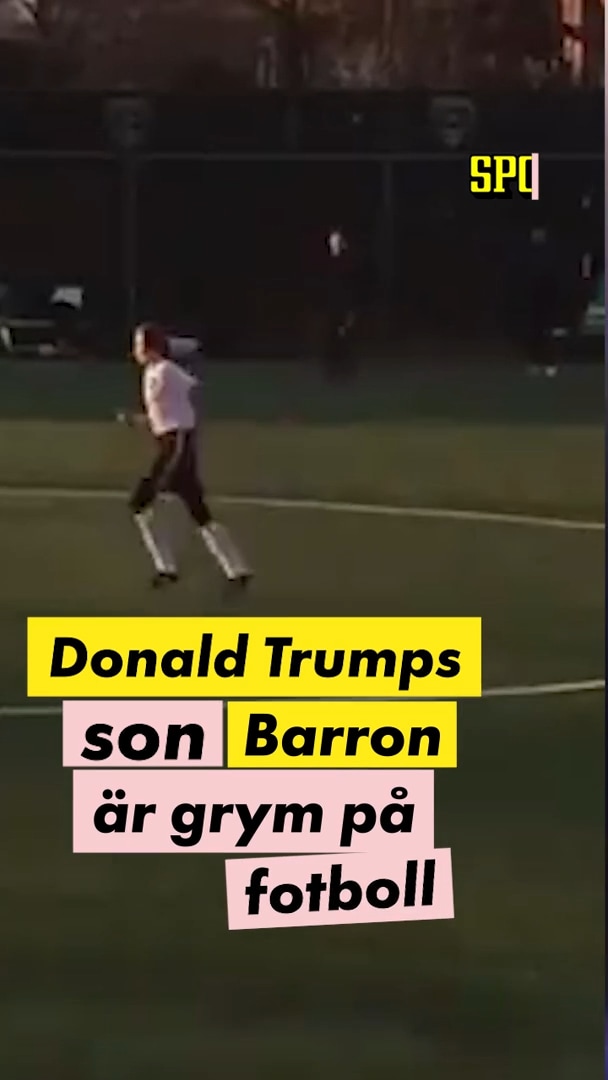 Donald Trump hyllar sonens fotbollstalang