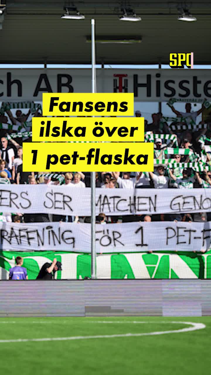 Fansens ilska över 1 pet-flaska