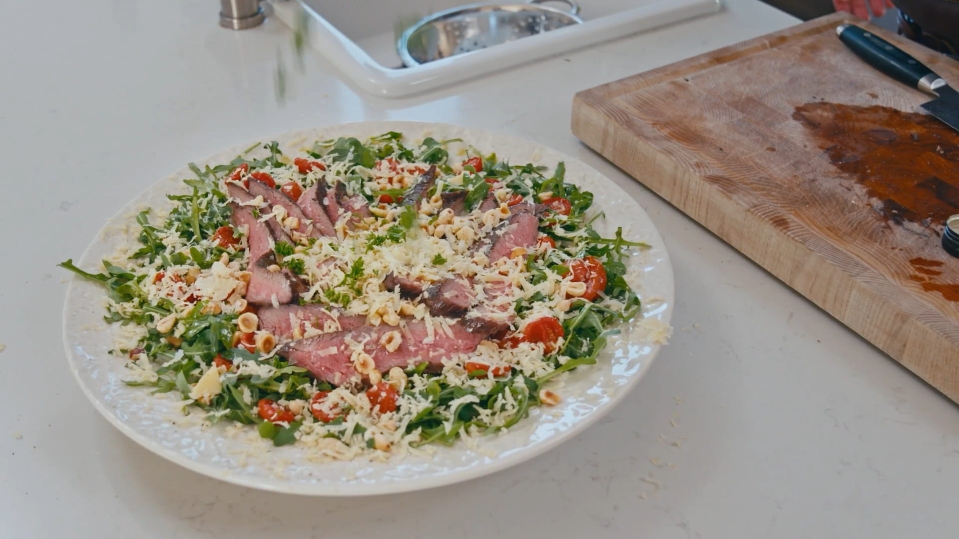 Tagliata med flankstek