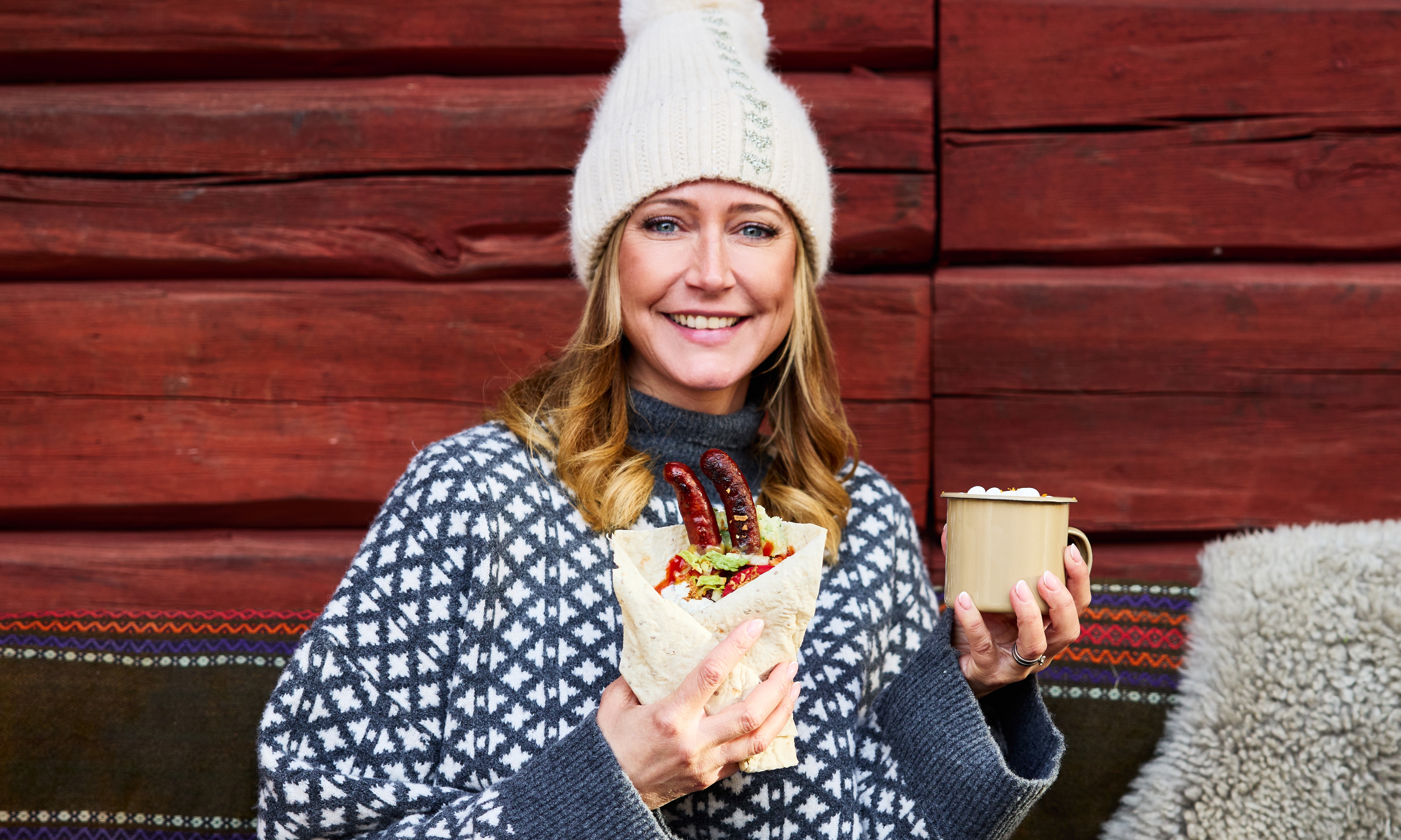 Königs tunnbrödsrulle med gurkmajo