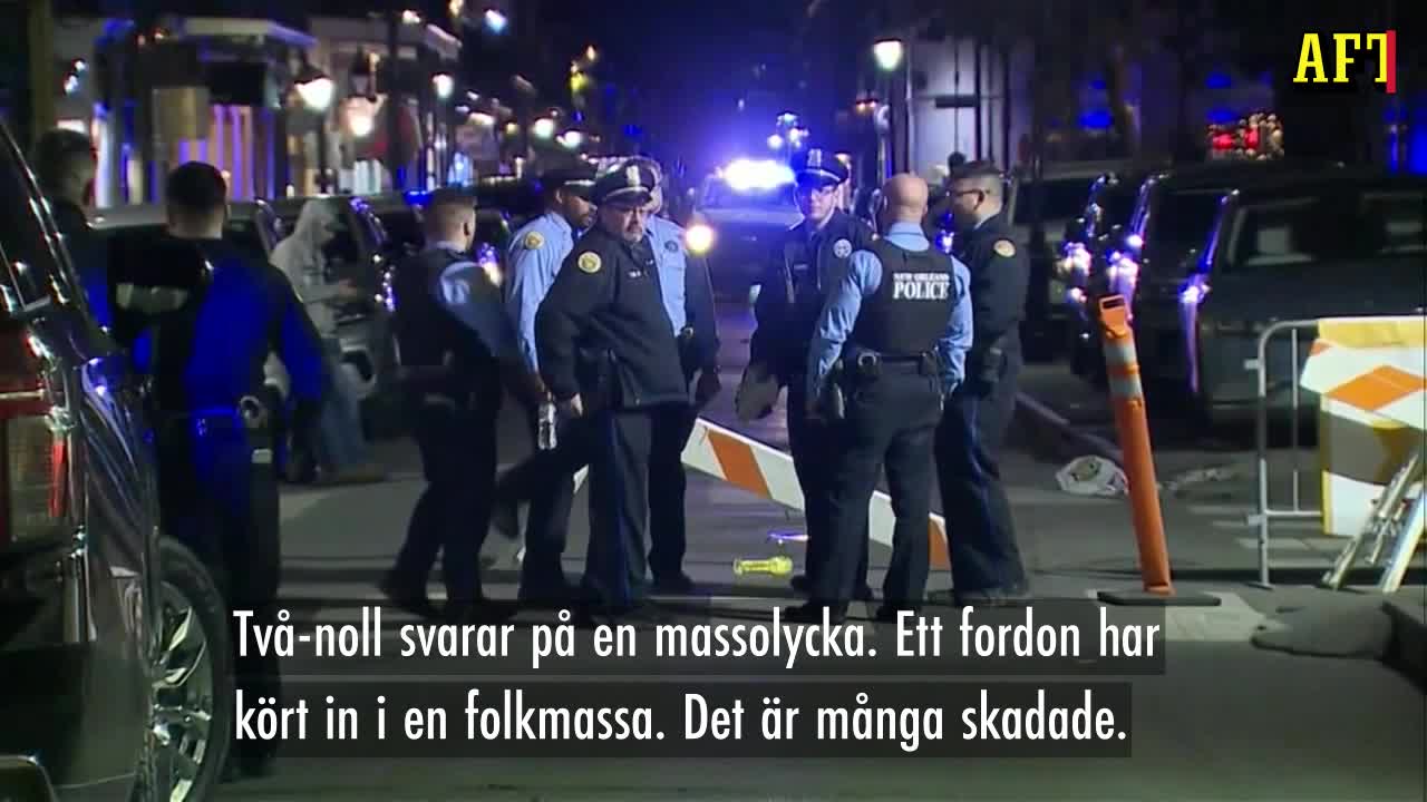 Hör larmsamtalet från New Orleans: ”Många skadade”