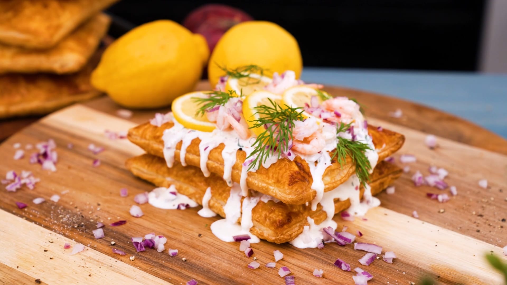 Skagentårta på frasig smördeg