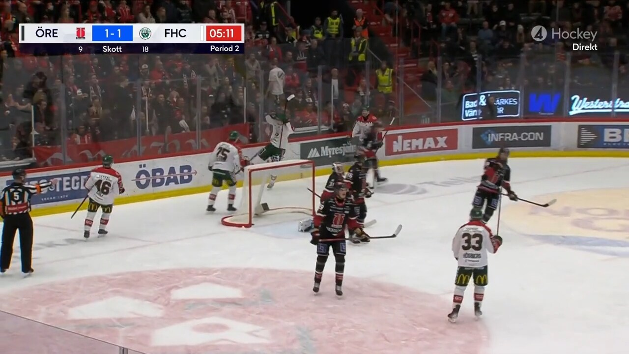 Örebros svaga form fortsätter – förlorar mot Frölunda