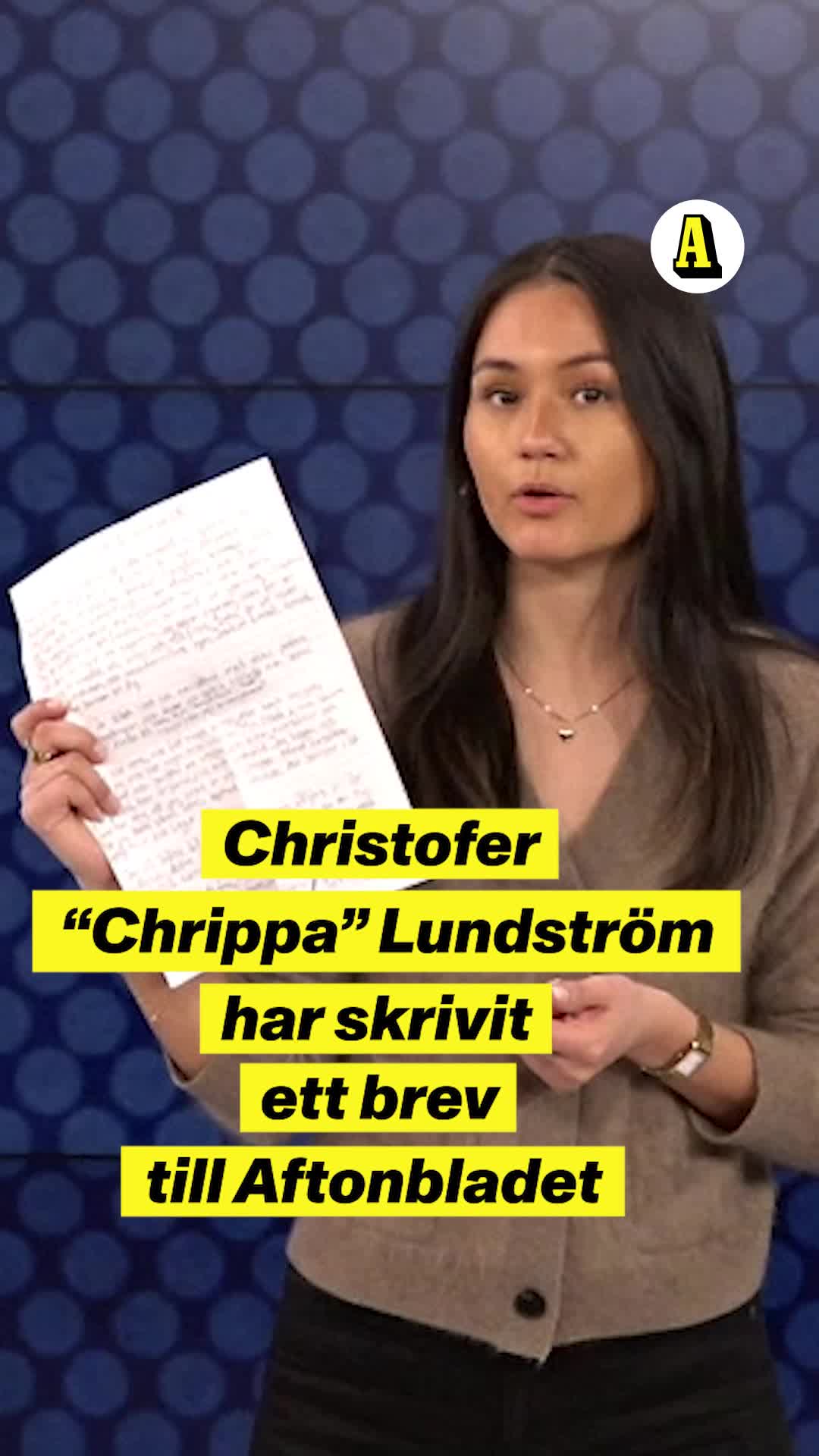 "Chrippa" har skrivit brev till Aftonbladet