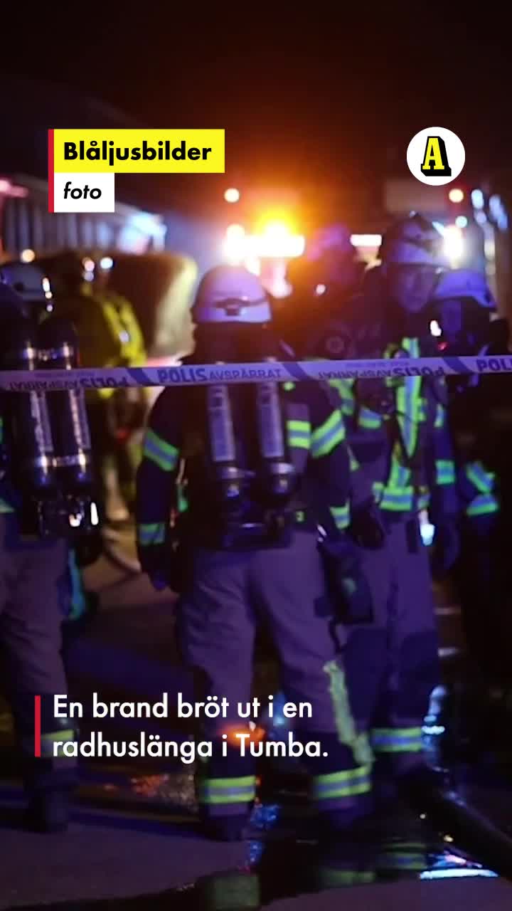 Explosion bakom branden i Tumba, mamma och hennes lilla barn svårt ...