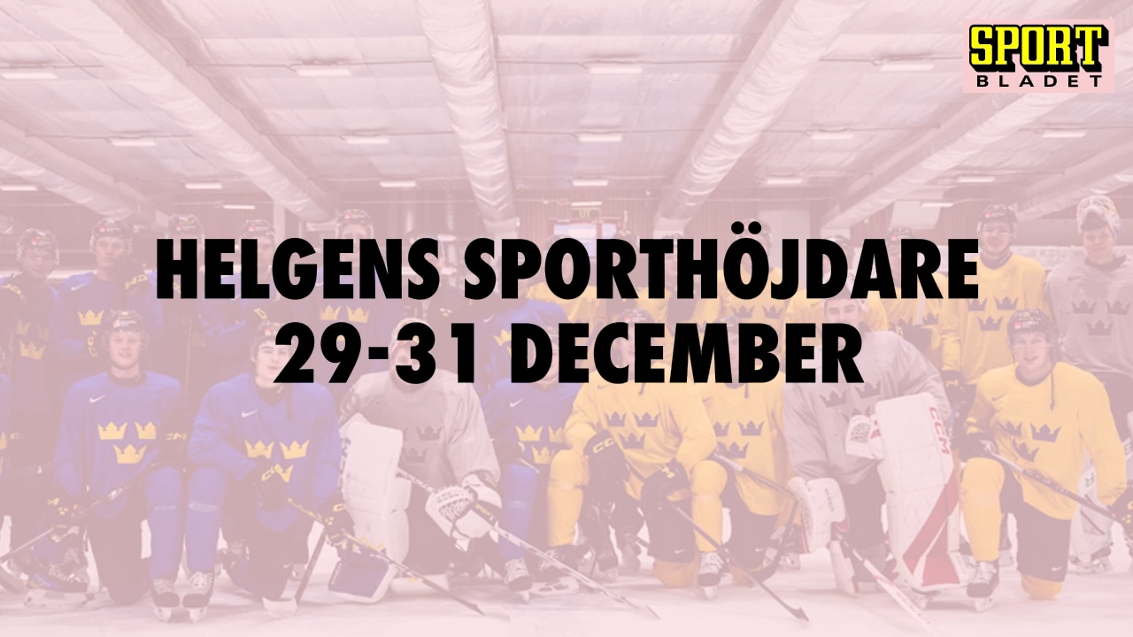 Här är helgens sporthöjdare 29-31 december