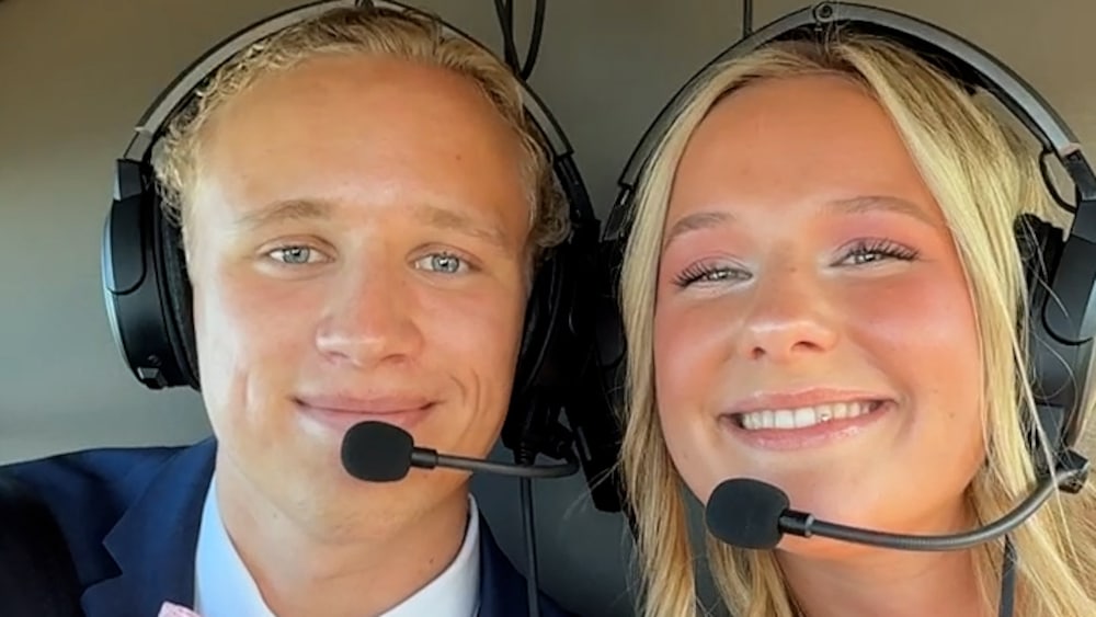 Paret fl&ouml;g helikopter till balen