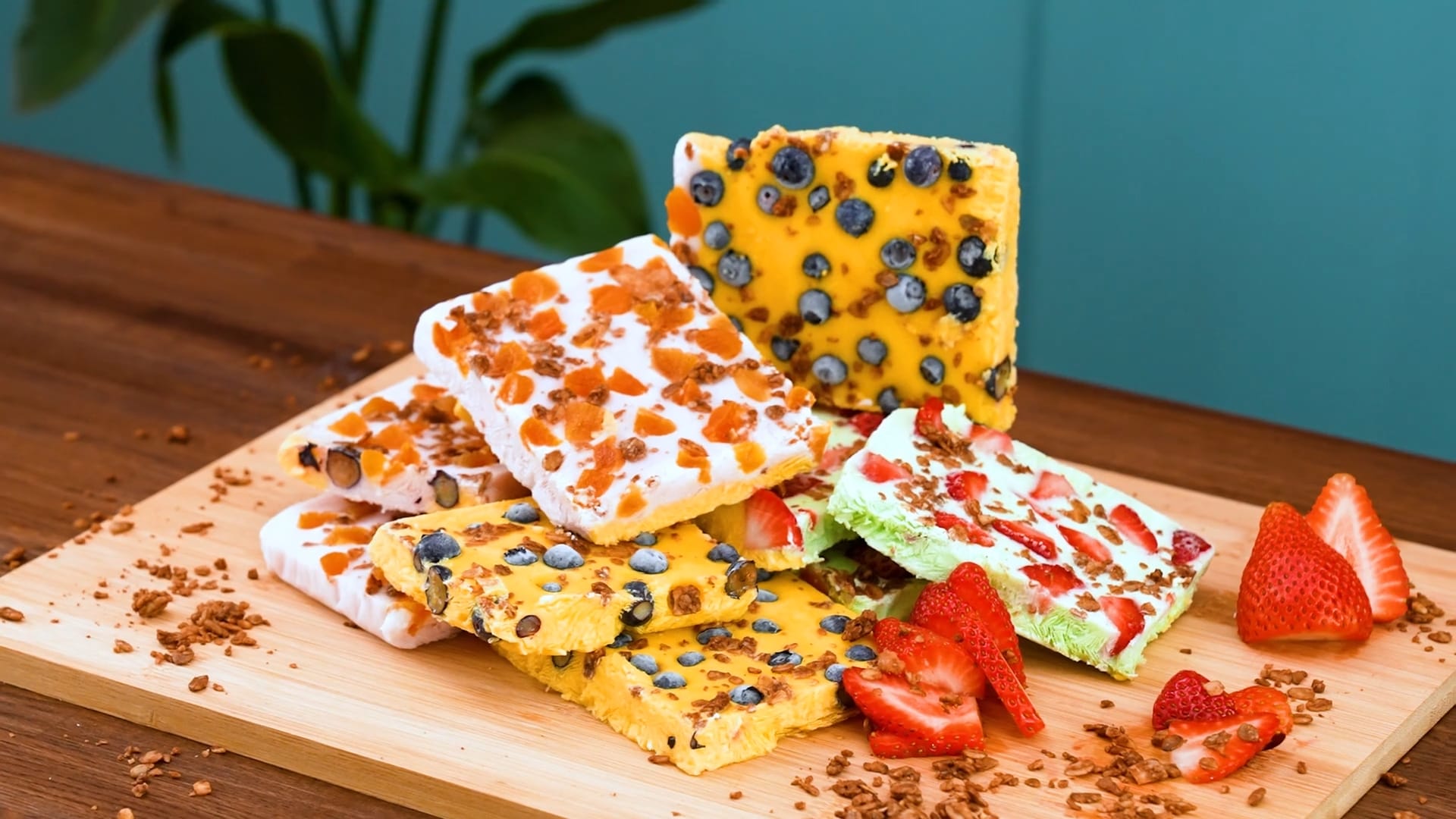 Frozen yoghurt med bär