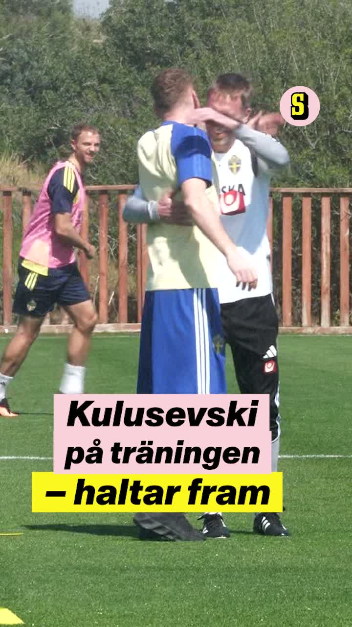 Kulusevski haltar på träningen
