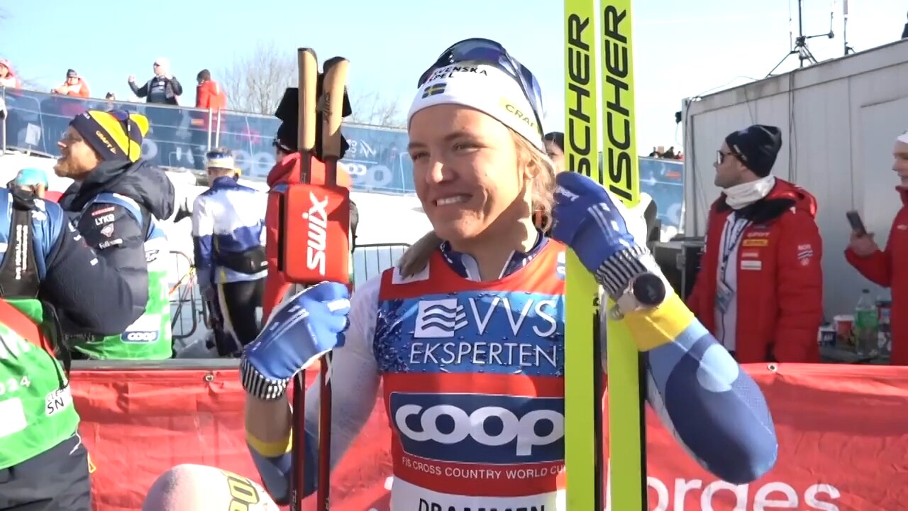 Linn Svahn vinner den totala sprintcupen – hör intervjun här