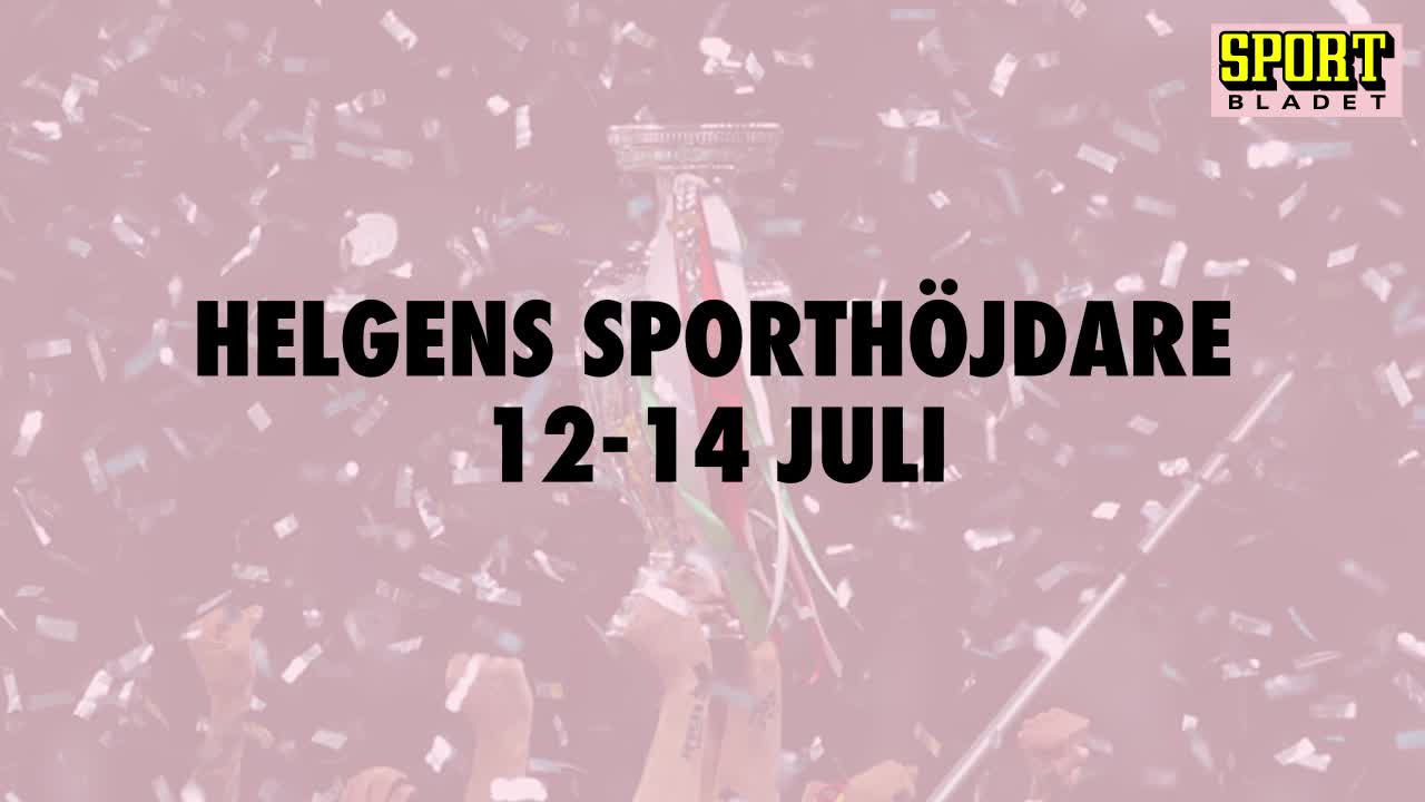 Här är helgens sporthöjdare 12-14 juli