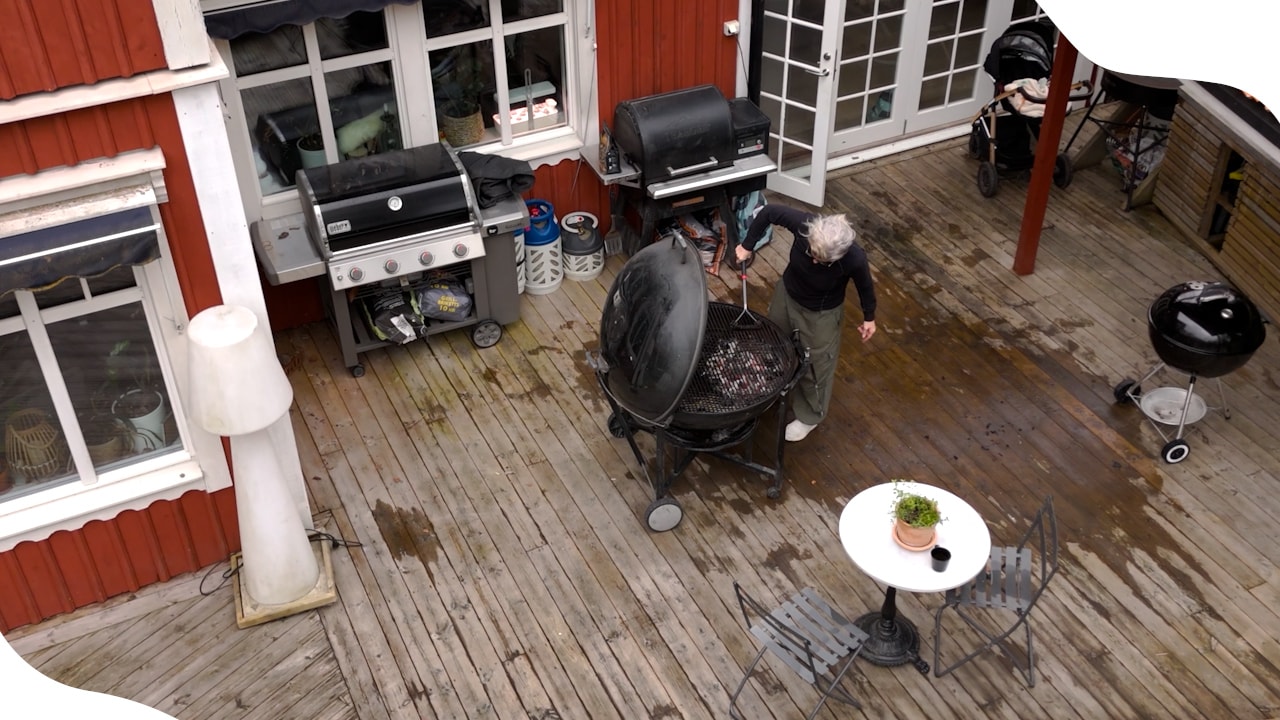 Superknepen för att rengöra grillen