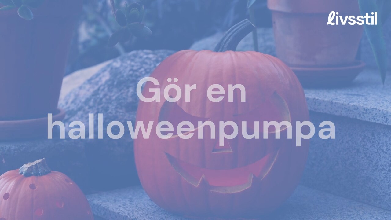 Så gör du en klassisk Halloweenpumpa