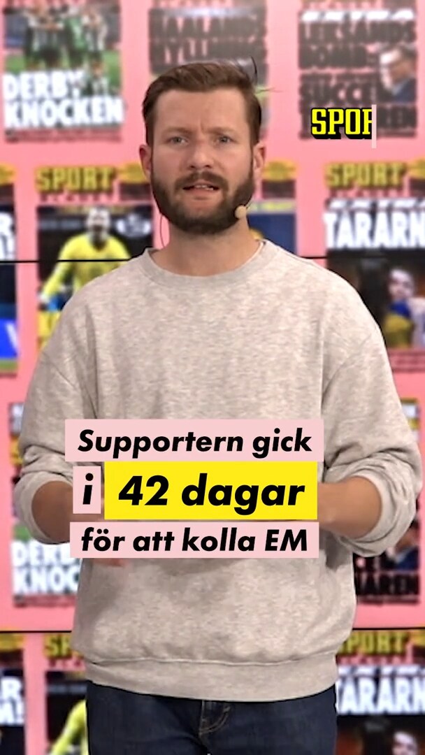 Supportern gick i 42 (!) dagar – för att kolla EM