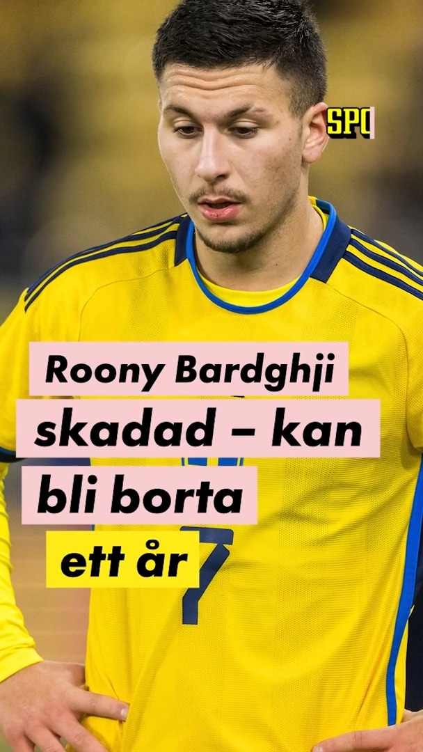 Roony Bardghji knäskadad – borta nio till tolv månader