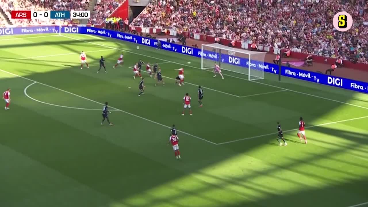 Gyökeres gjorde sitt första mål för Arsenal i PL-genrepet