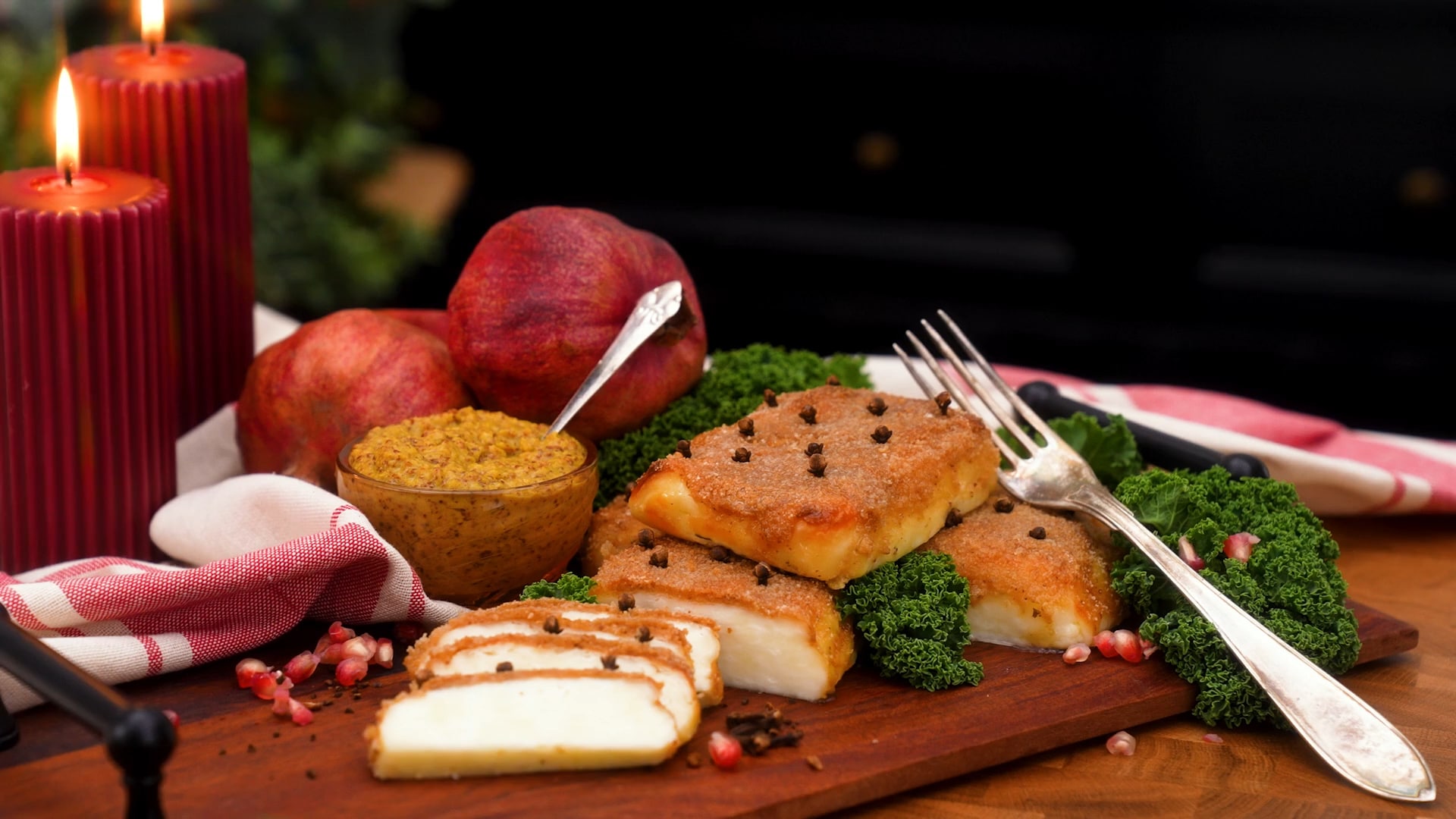 Senapsgriljerad halloumi – enkelt och gott