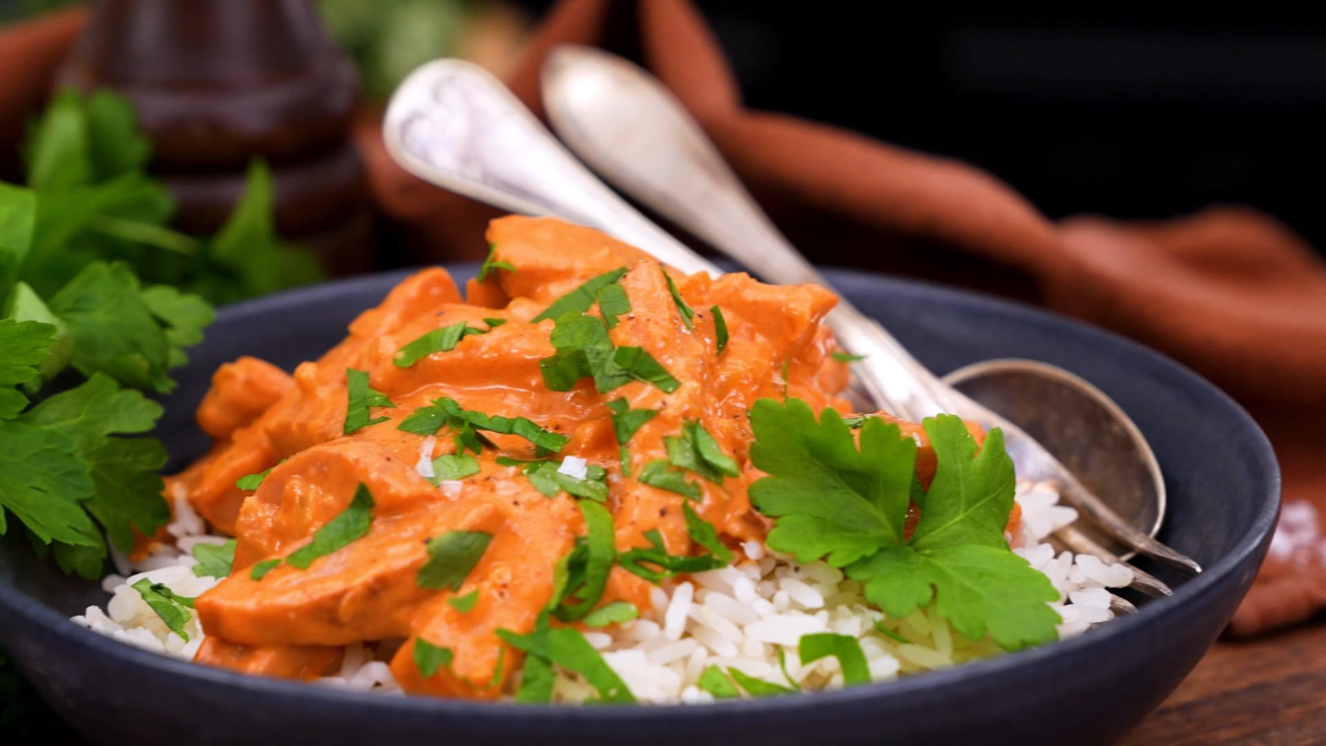 Korv Stroganoff med ris