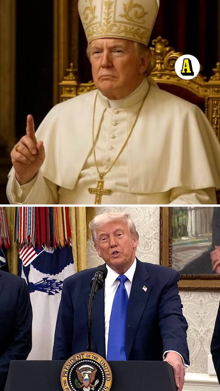 Trump efter kritiken mot Påvebilden: ”Min fru tyckte den va söt”