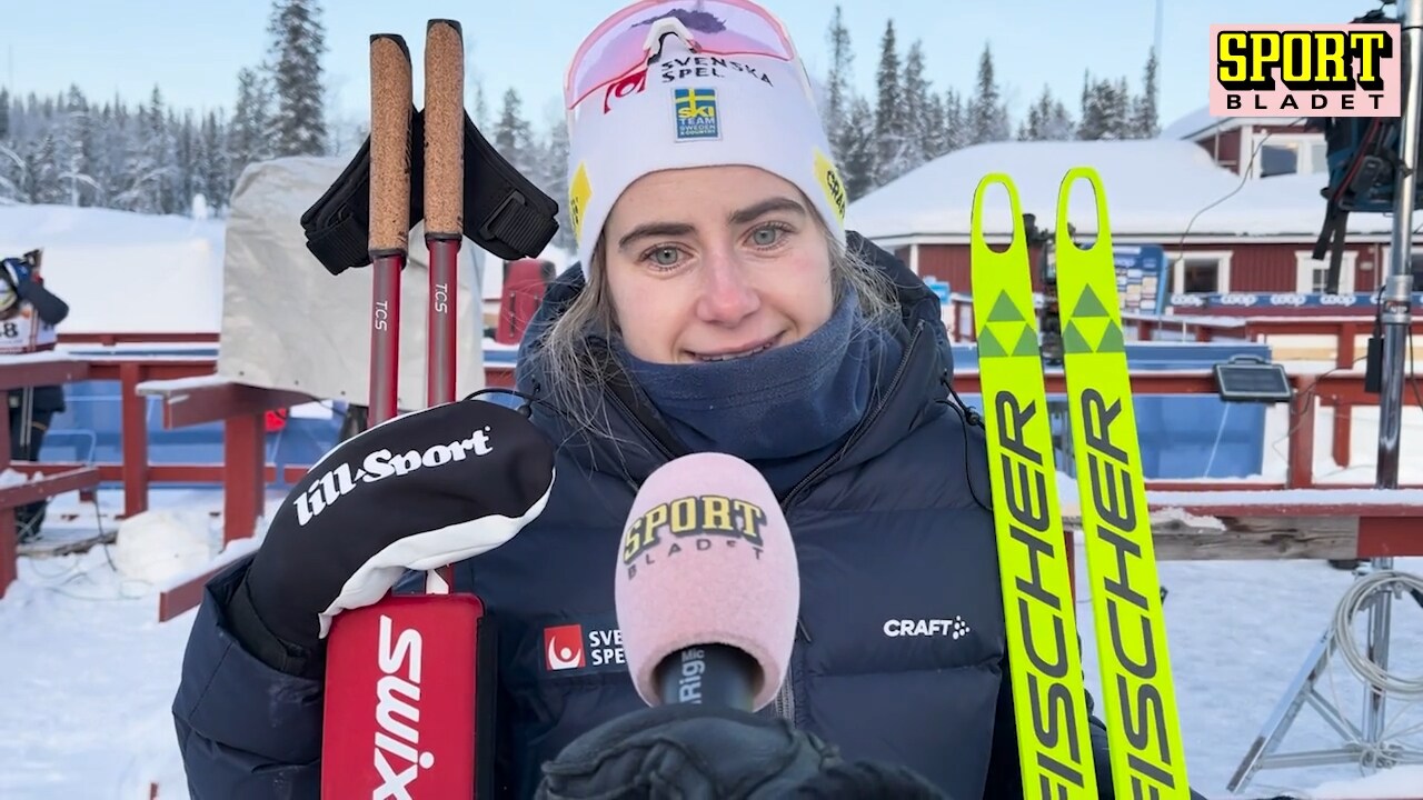 Ebba Andersson tvåa i 10 kilometer fristil: ”Nöjd”