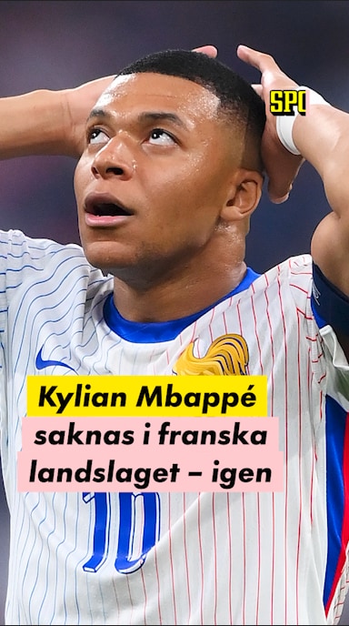 Kylian Mbappé saknas i franska landslaget igen