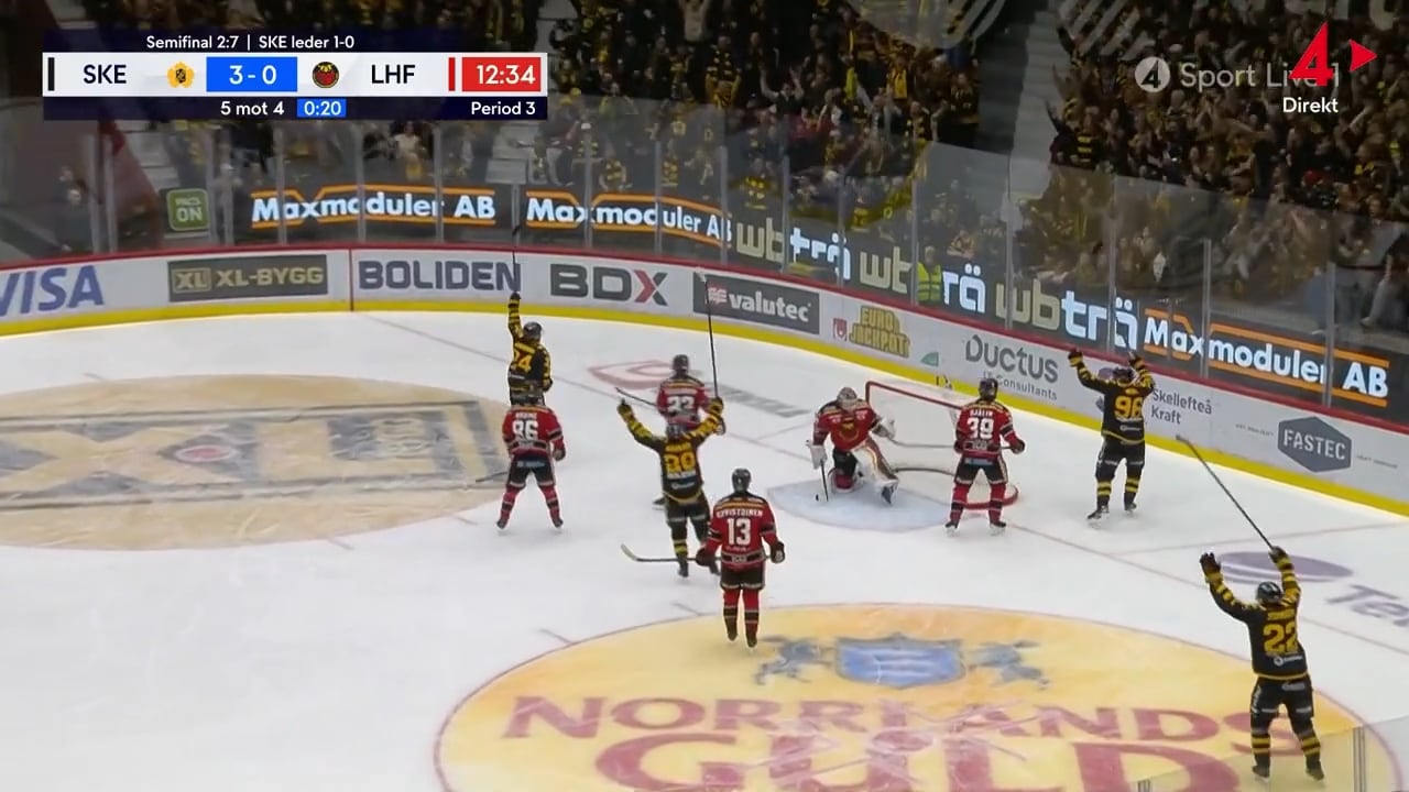 Heta känslor när Skellefteå krossade Luleå i andra semin