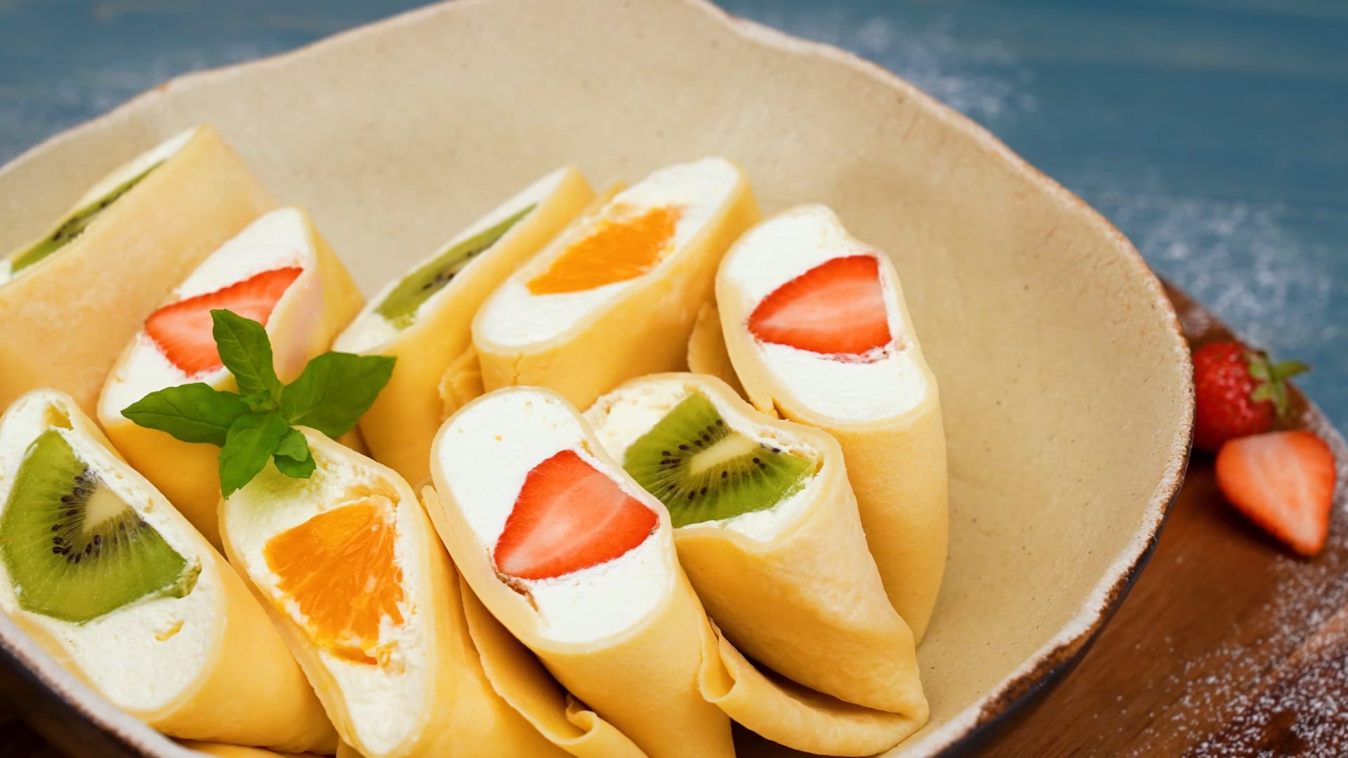 Pannkakor med fruktgömma