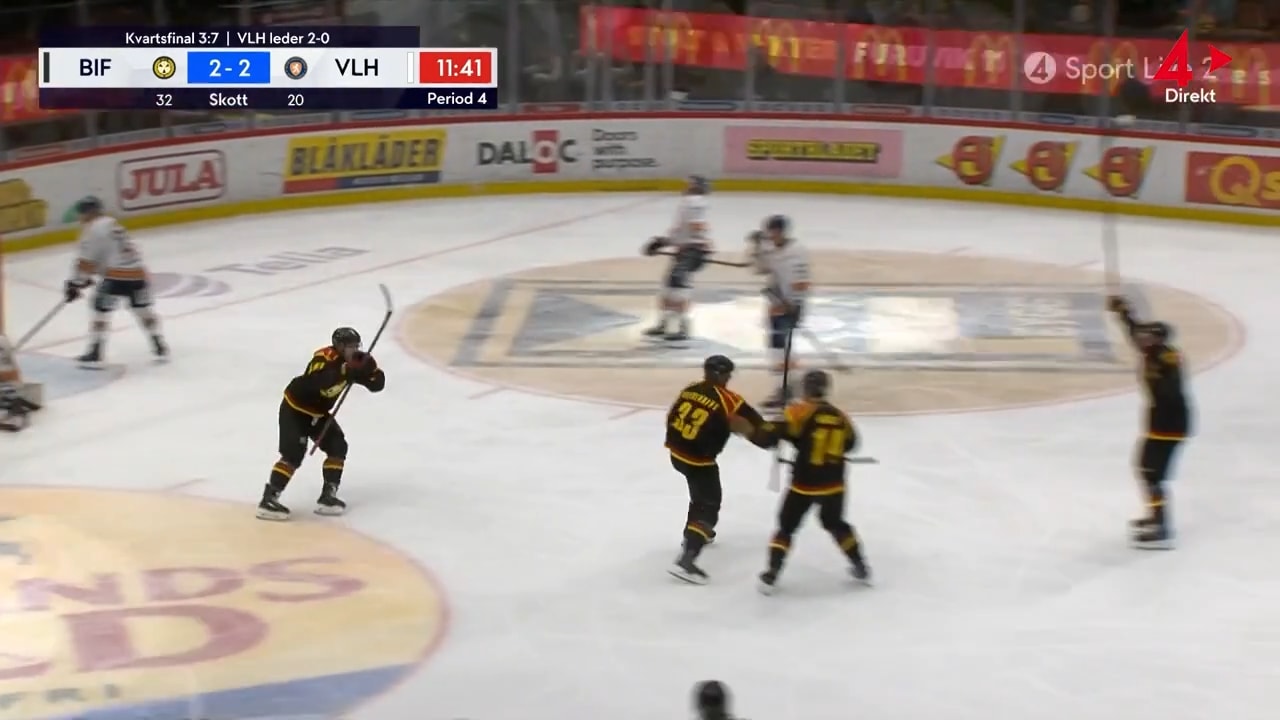 Brynäs reducerar kvartsfinalserien mot Växjö – se målen