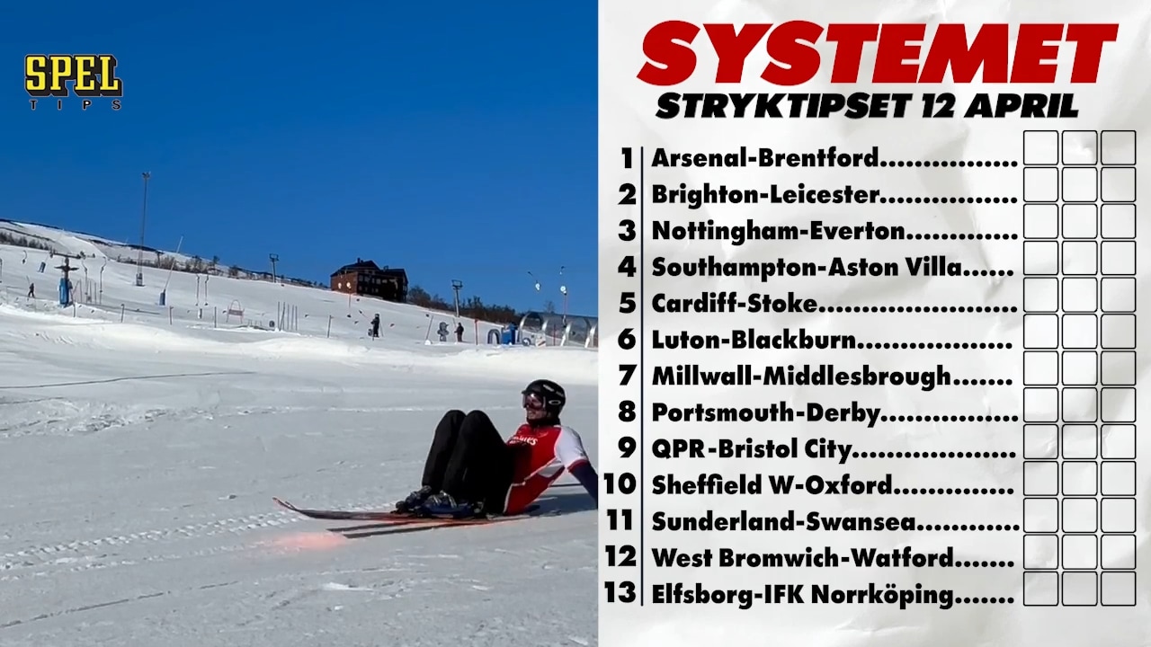 Stryktipset 12 april: Experternas guide till 13 rätt