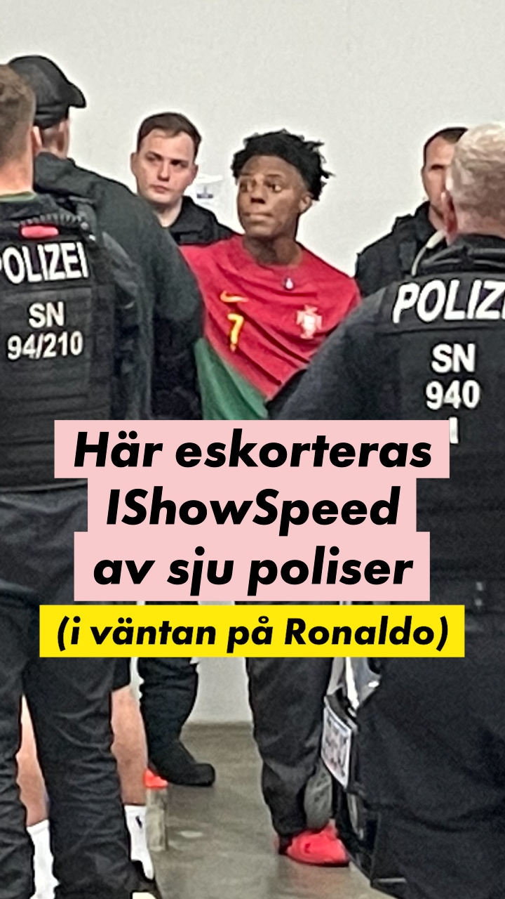 IShowSpeed får poliseskort – i väntan på Ronaldo