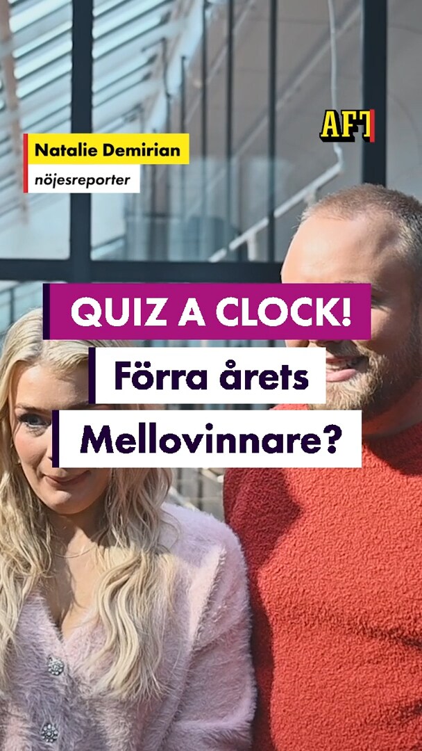 Melloquiz med programledarna av Melodifestivalen 2025