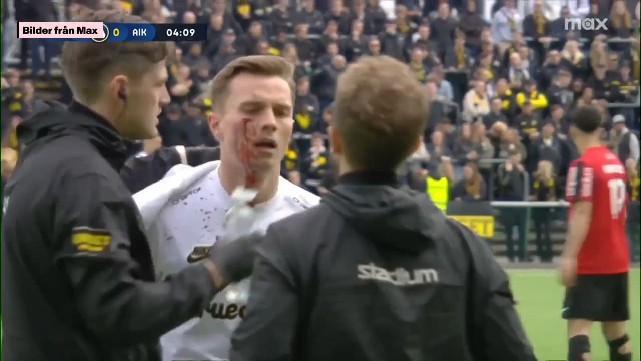 Blodig målskytt och rött kort – AIK vann igen