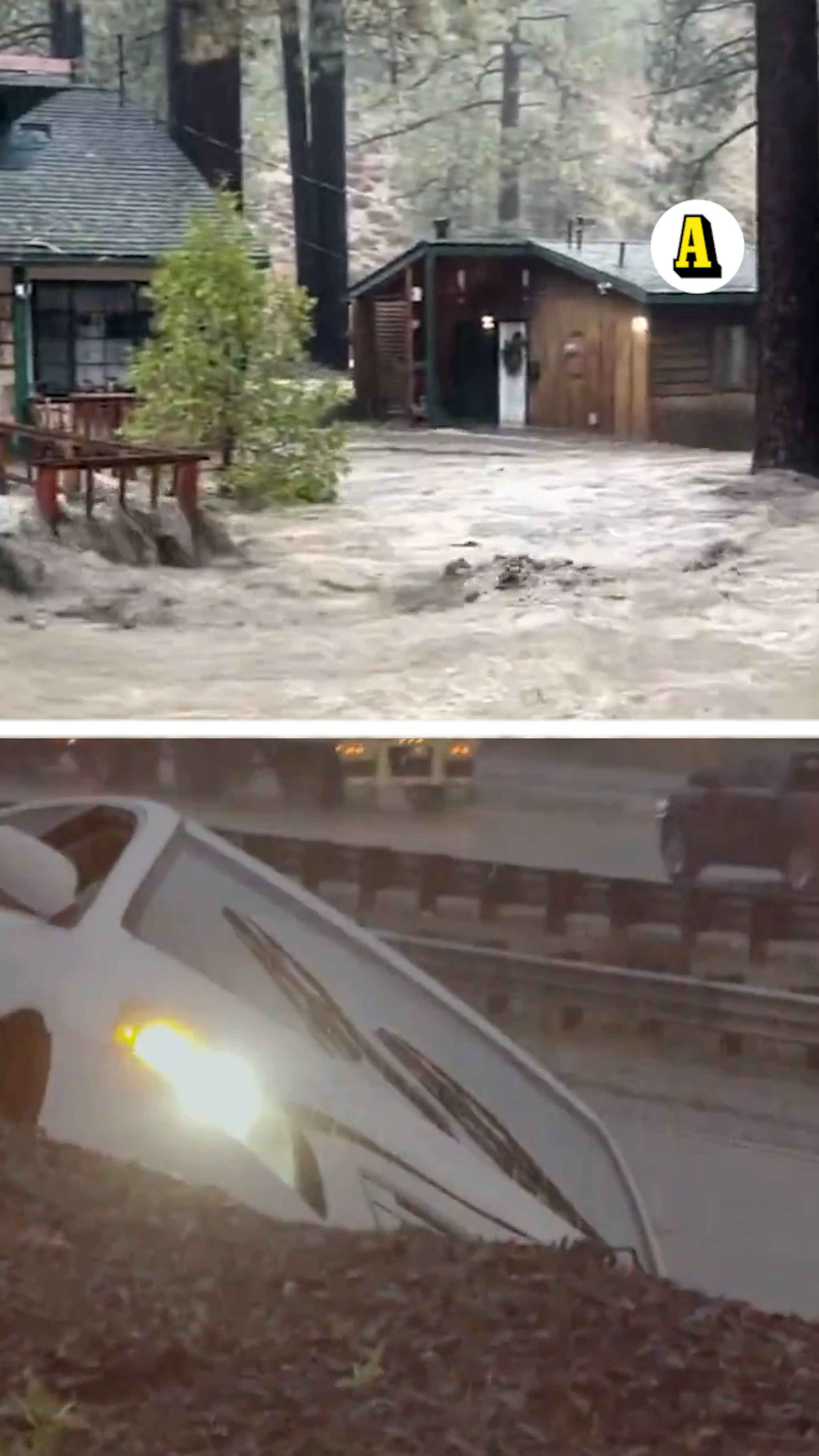 Kraftiga stormar och översvämningar i Kalifornien