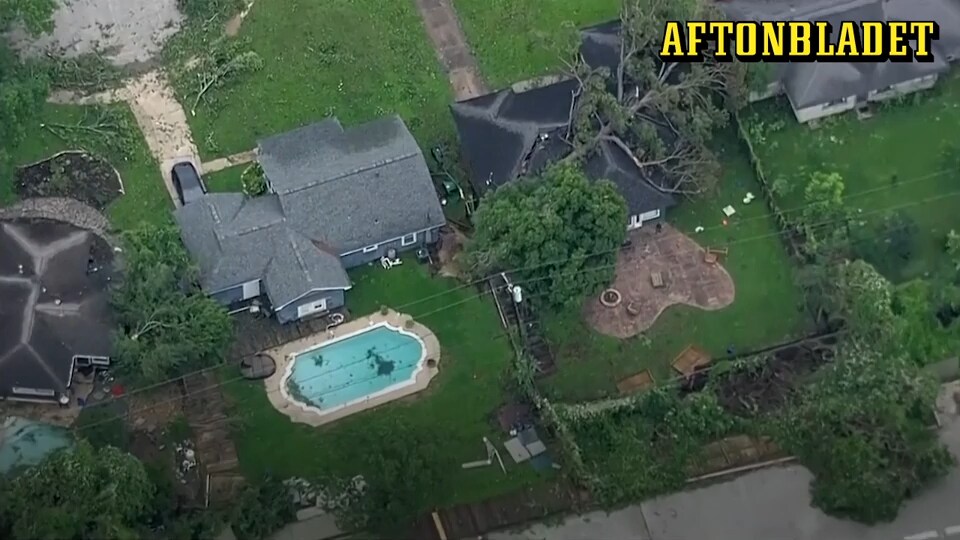 Se förödelsen efter dödliga stormen i Houston