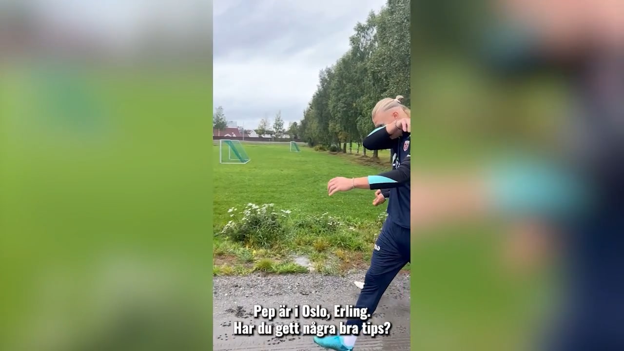 Haaland vägrar svara på frågan om Pep