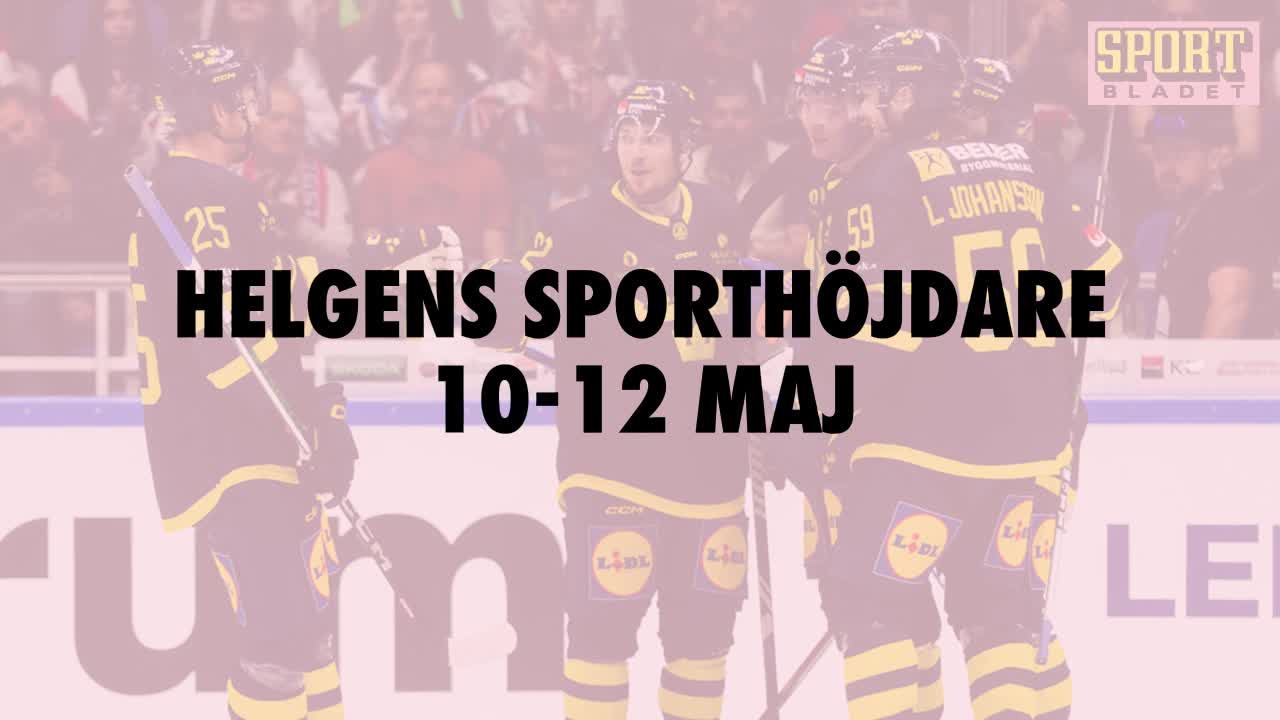 Här är helgens sporthöjdare 10-12 maj