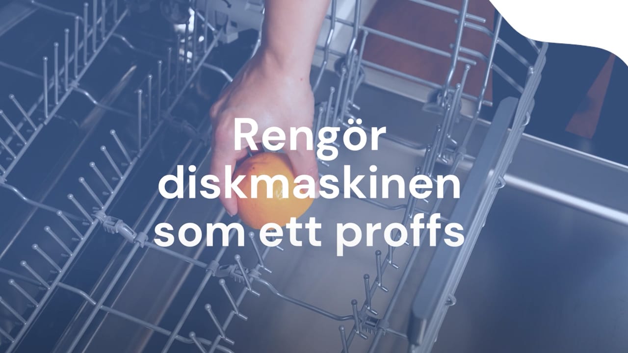 Rengör diskmaskinen miljövänligt och enkelt