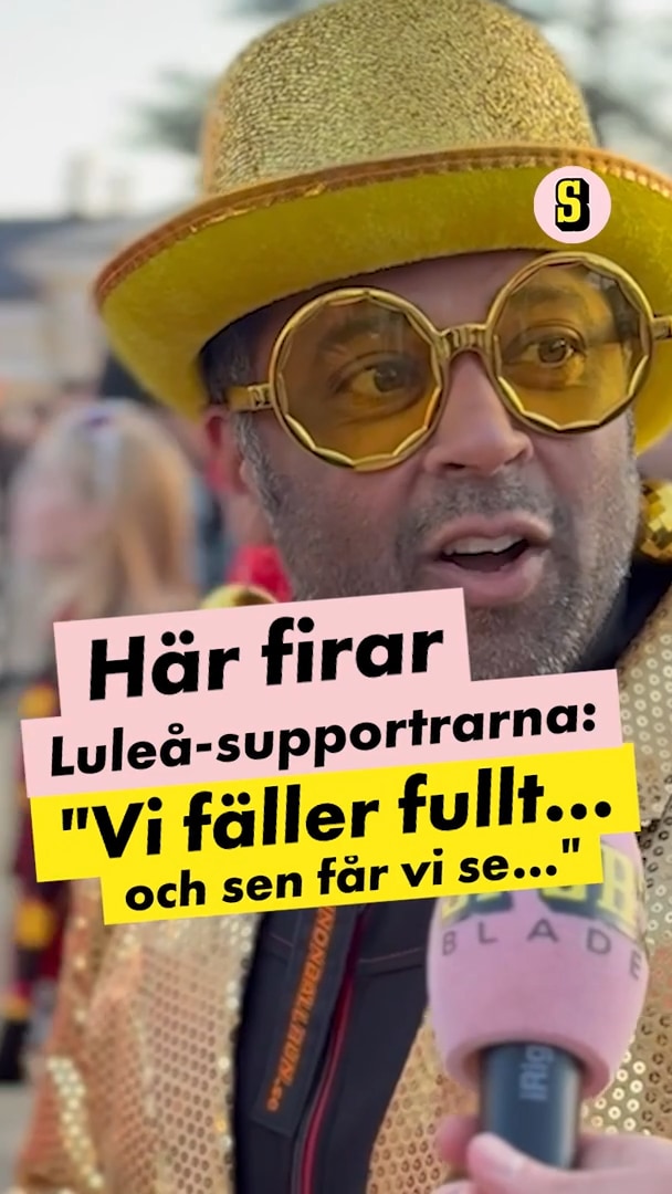 Här firar Luleåsupportrarna: "Vi fäller väl fullt"